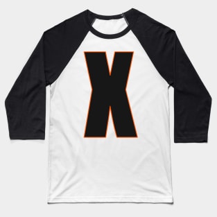 Bold in Black: X's Defining edge Baseball T-Shirt